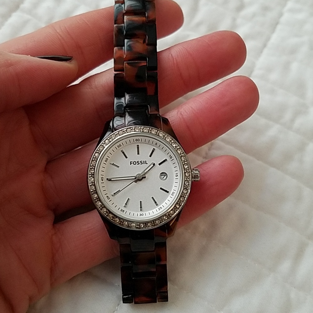 Fossil womens tortoise watch